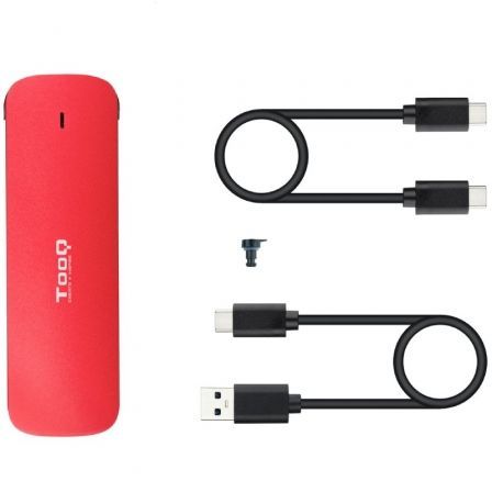 Tooq Caja Externa para SSD M.2 NVMe TQE-2201R, Rojo